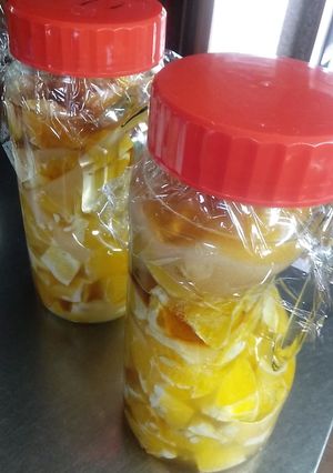 夏みかんお酢ドリンク-レシピのメイン写真