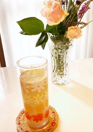 低糖質 オレンジ色のスムージー-レシピのメイン写真
