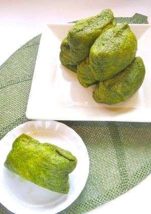 😊カラフルで可愛い💕簡単抹茶いなり寿司😊-レシピのメイン写真