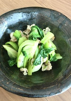 美味しい〜♡豚肉と青梗菜のオイスター炒め-レシピのメイン写真