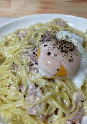 卵アレルギーでも食べられるカルボナーラ-レシピのメイン写真