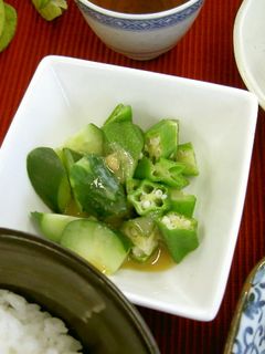 おくらの酢みそ和え(透析食)-レシピのメイン写真