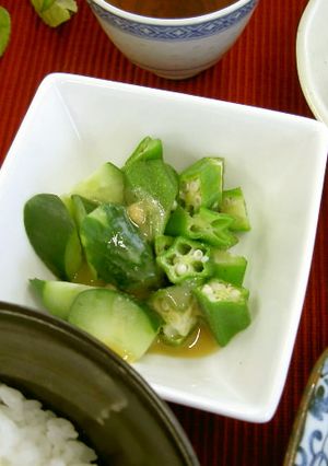 おくらの酢みそ和え(透析食)-レシピのメイン写真