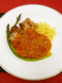 チキンのトマト煮込み風(透析食)-レシピのメイン写真
