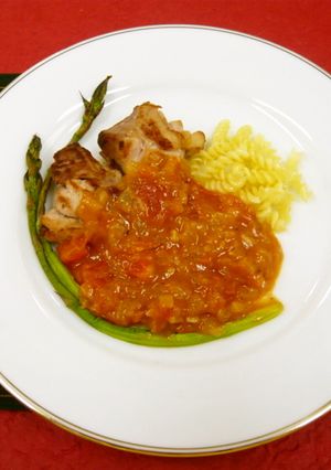 チキンのトマト煮込み風（透析食）-レシピのメイン写真