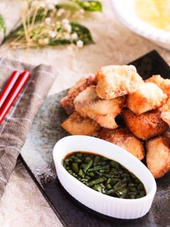 ぶりの竜田揚げ〜ポン酢ネギだれ添え-レシピのメイン写真