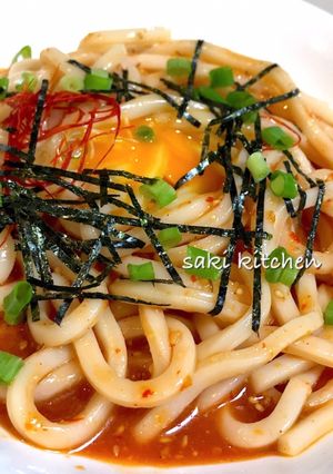 辛みそ混ぜうどん-レシピのメイン写真