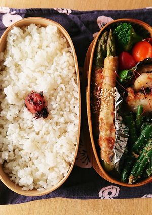 お弁当★豪華真夏のアスパラ肉巻き★メイン-レシピのメイン写真