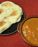 バターチキンカレーと手作りナン