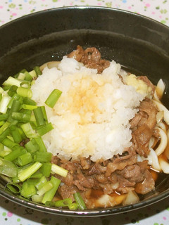 鬼おろし肉ぶっかけうどん-レシピのメイン写真