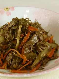 刻み昆布と牛肉の金平ごぼう-レシピのメイン写真