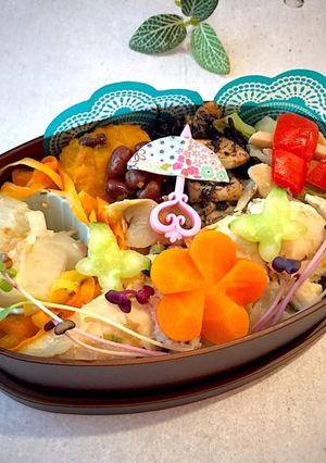 雨月14　ねぎ塩ささみ弁当-レシピのメイン写真