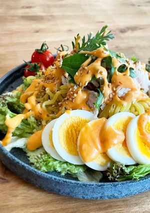 ピリ辛マヨ辣油のラーメンサラダ-レシピのメイン写真