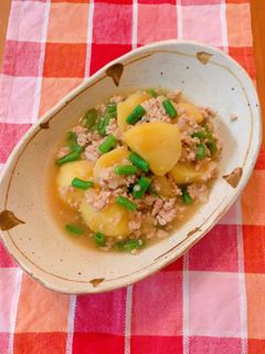 鶏そぼろ肉じゃが-レシピのメイン写真