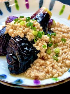とろ〜り旨い☆揚げなすの鶏そぼろ餡掛け-レシピのメイン写真