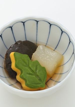 木の葉のとうふかぼちゃの炊き合わせ-レシピのメイン写真