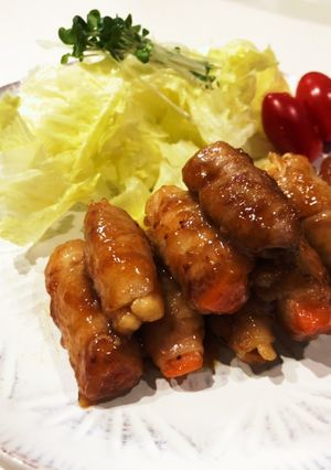 ご飯が進む!野菜の肉巻き-レシピのメイン写真