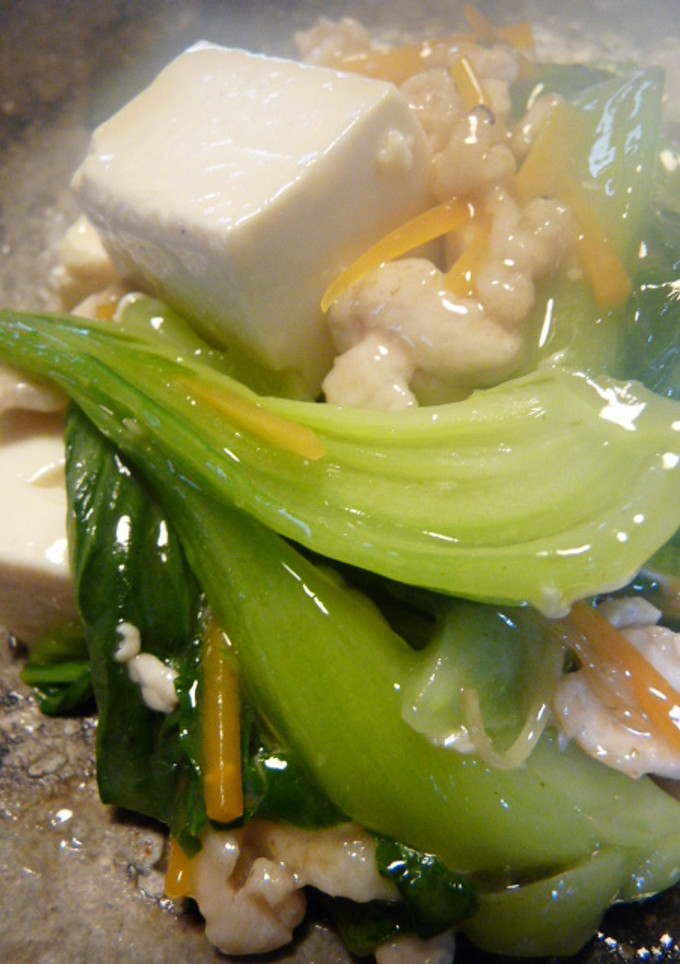 青梗菜と豆腐の炒め煮-レシピのメイン写真