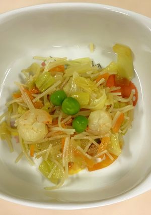 好きな野菜と炒める！えび入りビーフン炒め-レシピのメイン写真
