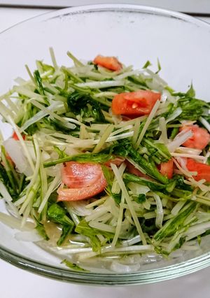 *野菜だけ！新玉のカルパッチョ風サラダ*-レシピのメイン写真
