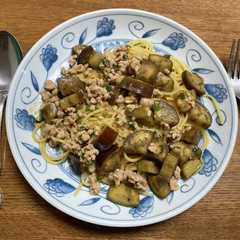 麻婆茄子パスタ-レシピのメイン写真