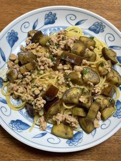 麻婆茄子パスタ-レシピのメイン写真