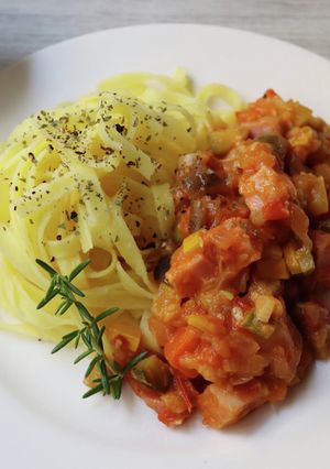 夏野菜の米パスタ【JA福井県】-レシピのメイン写真