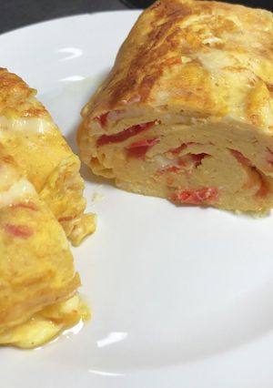 トマトとチーズの卵焼き-レシピのメイン写真