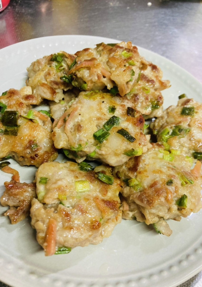 豚こまバーグお好み焼き風-レシピのメイン写真
