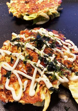 糖質オフでもお好み焼き♪-レシピのメイン写真