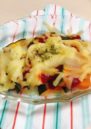 レンジで3分☆かぼちゃのチーズ焼き-レシピのメイン写真