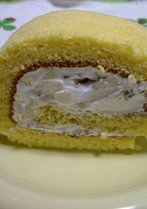 ラ・フランスのロールケーキ-レシピのメイン写真