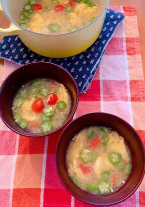 ミニトマトのお味噌汁-レシピのメイン写真