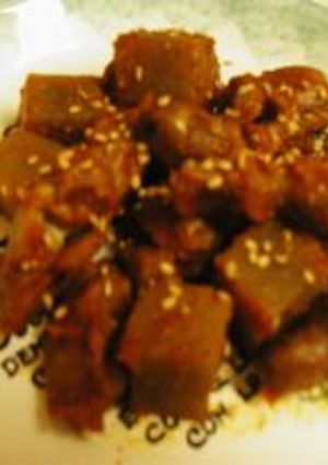 鶏の砂肝とハツのぴり辛味噌炒め☆-レシピのメイン写真