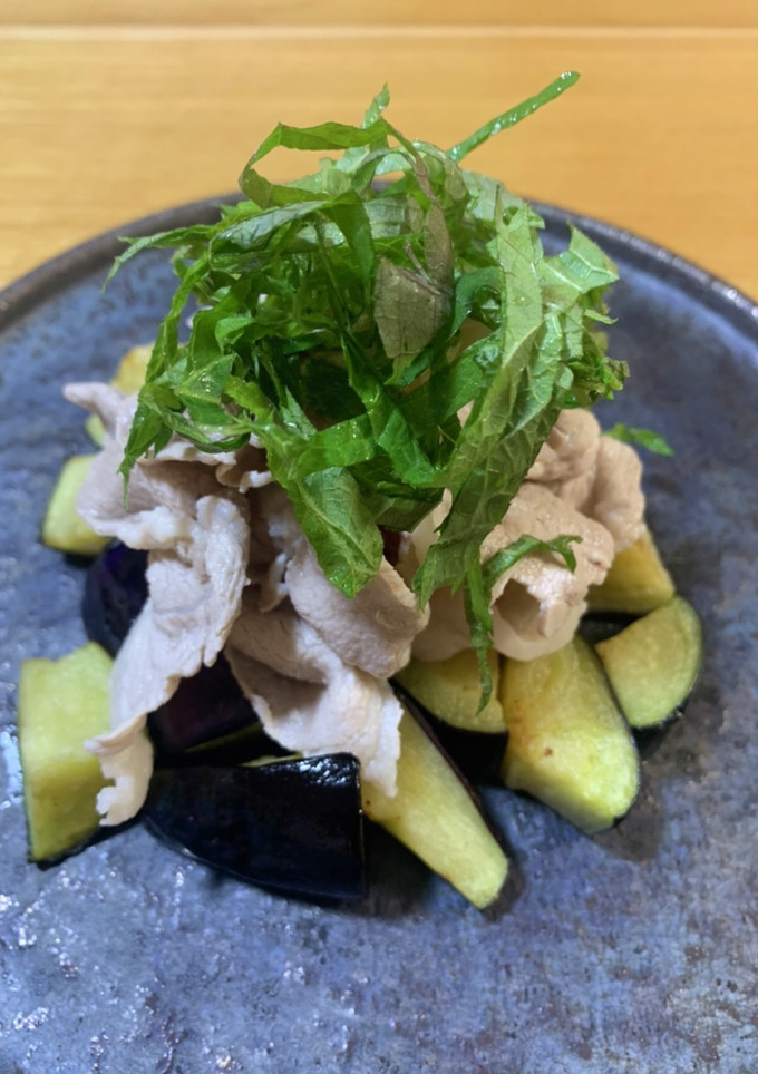 揚げナスと豚の冷しゃぶ-レシピのメイン写真