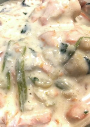サーモン豆乳クリームパスタソース-レシピのメイン写真