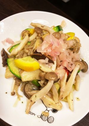 きのことズッキーニのペペロン味　岩下乗せ-レシピのメイン写真
