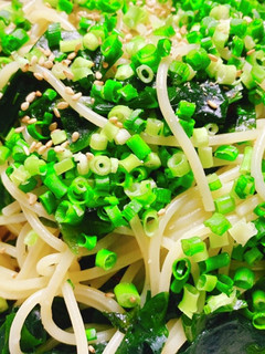 わかめのペペロンチーノ-レシピのメイン写真