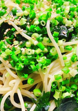 わかめのペペロンチーノ-レシピのメイン写真