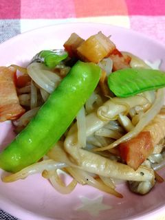 ベーコンと野菜たちのバターしょう油炒め-レシピのメイン写真