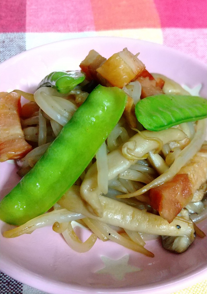 ベーコンと野菜たちのバターしょう油炒め-レシピのメイン写真
