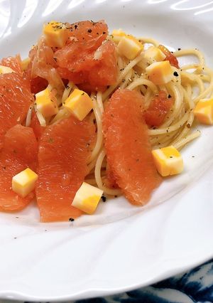 トマトとグレープフルーツの冷製パスタ-レシピのメイン写真