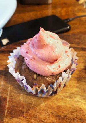砂糖なし！ベリーとバナナのカップケーキ-レシピのメイン写真