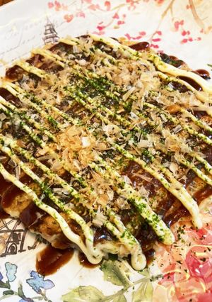山芋入り　オートミールのお好み焼き-レシピのメイン写真