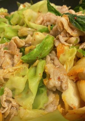 無限の美味しさ！包丁いらずなキムチ炒め-レシピのメイン写真