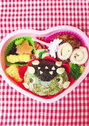 アンキロサウルス　恐竜　キャラ弁　デコ弁-レシピのメイン写真