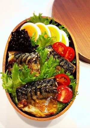 のっけ弁当2021.06.15鯖の塩焼き-レシピのメイン写真