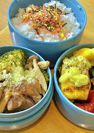 洋風チーズハーブ鶏^_^タロの弁当131-レシピのメイン写真