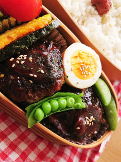 お弁当★卵★パン粉不要★夏絶品ハンバーグ-レシピのメイン写真