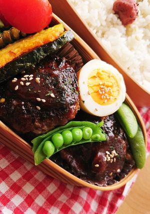 お弁当★卵★パン粉不要★夏絶品ハンバーグ-レシピのメイン写真